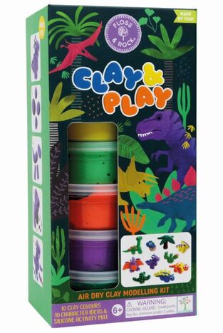 FLOSS AND ROCK CLAY PLAY DINO ΠΗΛΟΣ 10 ΧΡΩΜΑΤΑ 50P6138
