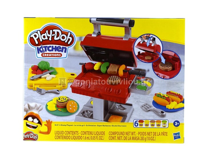HASBRO PLAY DOH ΣΕΤ ΠΛΑΣΤΟΖΥΜΑΡΑΚΙΑ GRILL N STAMP PLAYSET F0652