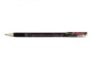 PENTEL ΣΤΥΛΟ GEL DUAL METALLIC GLITTER (ΓΚΛΙΤΕΡ) K110DA ΚΟΚΚΙΝΟ ΣΚΟΥΡΟ ΜΕ ΜΑΥΡΟ