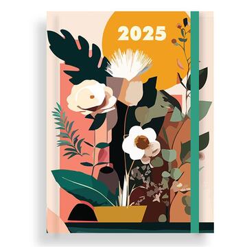 2025 ΗΜΕΡΟΛΟΓΙΟ ΗΜΕΡΗΣΙΟ ΛΕΥΚΟ 12x17cm ΜΕ ΠΡΑΣΙΝΟ ΛΑΣΤΙΧΟ BLOSSOM 586119 (MUST)