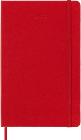 2024 ΗΜΕΡΟΛΟΓΙΟ MOLESKINE LARGE (13x21cm) HARD COVER SCARLRT RED DAILY DIARY (ΗΜΕΡΗΣΙΟ ΗΜΕΡΟΛΟΓΙΟ ΕΤΟΥΣ)