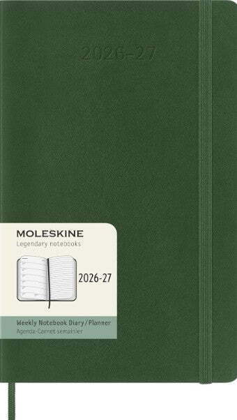 2026 2027 ΗΜΕΡΟΛΟΓΙΟ MOLESKINE LARGE (13x21cm) SOFT COVER MYRTLE GREEN WEEKLY DIARY (ΕΒΔΟΜΑΔΙΑΙΟ ΗΜΕΡΟΛΟΓΙΟ 18ΜΗΝΟ)