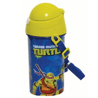 GIM ΠΑΓΟΥΡΙ ΠΛΑΣΤΙΚΟ ΜΕ ΚΑΛΑΜΑΚΙ 500ML NINJA MASH UP ΧΕΛΩΝΟΝΙΤΖΑΚΙΑ ΜΠΛΕ 55544209