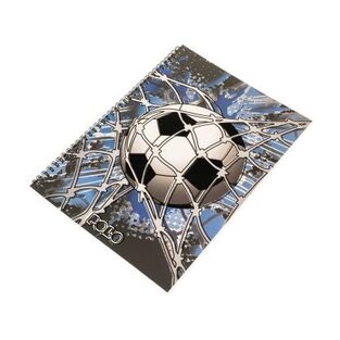 POLO ΤΕΤΡΑΔΙΟ ΣΠΙΡΑΛ A4 (21x29,7cm) 4 ΘΕΜΑΤΩΝ DESIGN FOOTBALL 120φ 919011