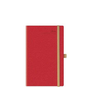 2026 ΗΜΕΡΟΛΟΓΙΟ ΕΒΔΟΜΑΔΙΑΙΟ ΚΡΕΜ 13x21cm APPEEL ECO SAFFIANO ΚΟΚΚΙΝΟ ΜΕ ΛΑΣΤΙΧΟ ΚΑΙ ΣΤΥΛΟΘΗΚΗ Q67YT172 (ΘΕΟΦΥΛΑΚΤΟΣ)