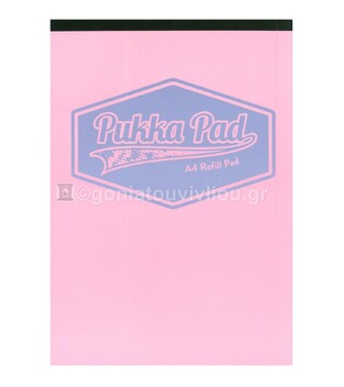 PUKKA PAD ΜΠΛΟΚ ΣΗΜΕΙΩΣΕΩΝ A4 (21x29,7cm) ΜΕ ΤΡΥΠΕΣ ΚΑΙ ΠΕΡΙΘΩΡΙΟ ΠΑΣΤΕΛ ΡΟΖ 80φ 8865PKPST