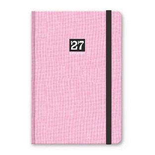 2027 ΗΜΕΡΟΛΟΓΙΟ ΑΤΖΕΝΤΑ ΕΒΔΟΜΑΔΙΑΙΟ TEXT BOOK 9x16cm ΡΟΖ ΜΕ ΛΑΣΤΙΧΟ 627120987 (UNIPAP)
