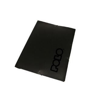 POLO ΝΤΟΣΙΕ ΦΑΚΕΛΟΣ ΜΕ ΛΑΣΤΙΧΟ 25x35cm PP ΠΛΑΣΤΙΚΟΣ 919052 ΜΑΥΡΟΣ