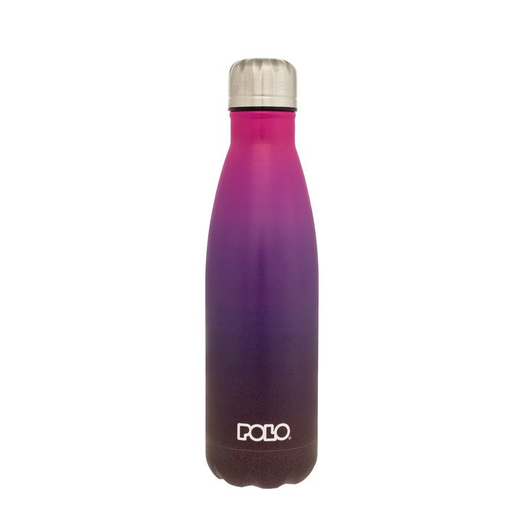 POLO ΠΑΓΟΥΡΙ ΜΠΟΥΚΑΛΙ ΘΕΡΜΟΣ STAINLESS STEEL 500ml GRADIENT 4 ΜΩΒ ΦΟΥΞΙΑ 949004 8415
