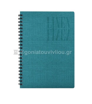 ΝΕΟΧΑΡΤ ΤΕΤΡΑΔΙΟ ΣΠΙΡΑΛ A4 (21x29,7cm) 4 ΘΕΜΑΤΩΝ 120φ LINEN ΒΕΡΑΜΑΝ 29623