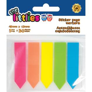 THE LITTLIES ΑΥΤΟΚΟΛΛΗΤΟΙ ΣΕΛΙΔΟΔΕΙΚΤΕΣ ΒΕΛΗ 5 ΧΡΩΜΑΤΑ 20φ 000646539
