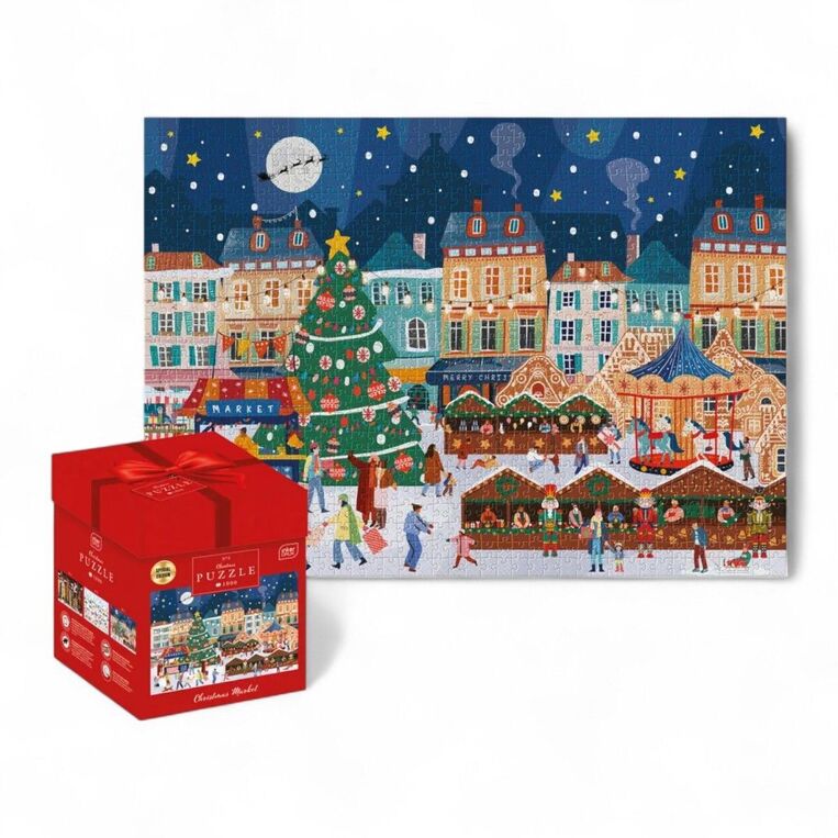 INTERDRUK ΠΑΖΛ ΧΡΙΣΤΟΥΓΕΝΝΙΑΤΙΚΟ 1000 ΤΕΜΑΧΙΩΝ CHRISTMAS MARKET No3 P18661
