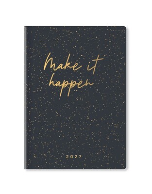 2027 ΗΜΕΡΟΛΟΓΙΟ LETTS ΗΜΕΡΗΣΙΟ A5 (14,8x21cm) INSPIRE ΜΑΥΡΟ 27082028