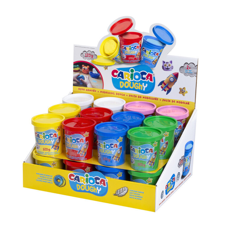 CARIOCA DOUGHY ΠΛΑΣΤΟΖΥΜΑΡΑΚΙ ΣΕ ΒΑΖΑΚΙ ΠΡΑΣΙΝΟ 120gr 42180
