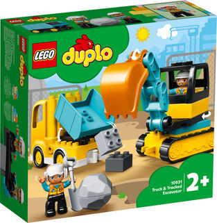 LEGO DUPLO TRUCK AND TRACKED EXCAVATOR 10931
