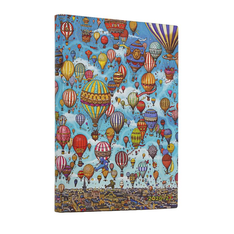 2026 2027 ΗΜΕΡΟΛΟΓΙΟ ΕΒΔΟΜΑΔΙΑΙΟ PAPERBLANKS FLEXIS 18ΜΗΝΟ ΗΜΕΡΗΣΙΟ MIDI 13x18cm SOFT BALOON FESTIVAL (ΜΑΛΑΚΟ ΕΞΩΦΥΛΛΟ) FE19856