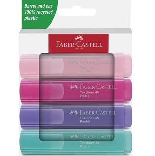 FABER CASTELL ΣΕΤ ΜΑΡΚΑΔΟΡΟΙ ΥΠΟΓΡΑΜΜΙΣΗΣ PASTEL 3 + 1 ΔΩΡΟ 254654