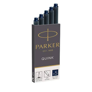 PARKER ΑΜΠΟΥΛΕΣ ΓΙΑ ΠΕΝΑ ΜΕΓΑΛΕΣ BLUE BLACK ΜΠΛΕ ΜΑΥΡΟ 5τεμ