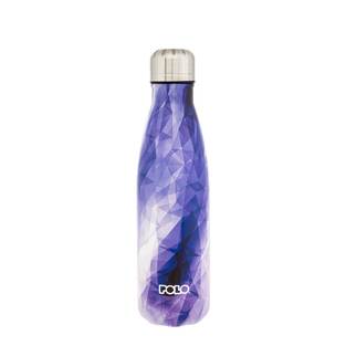 POLO ΜΠΟΥΚΑΛΙ ΘΕΡΜΟΣ STAINLESS STEEL 500ml ΛΙΛΑ ΜΕ ΜΩΒ ΛΕΠΤΟΜΕΡΕΙΕΣ 949004SET3