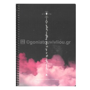 UNIPAP GIPTA ΤΕΤΡΑΔΙΟ ΣΠΙΡΑΛ 17x25cm 3 ΘΕΜΑΤΩΝ 75φ ΠΕΡΦΟΡΕ MOMENT ΜΠΛΕ ΣΚΟΥΡΟ 35309