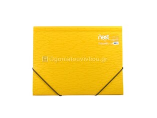 FOLDERMATE NEST ΝΤΟΣΙΕ ΜΕ ΛΑΣΤΙΧΟ A4 (21x29,7cm) ΚΙΤΡΙΝΟ 60869