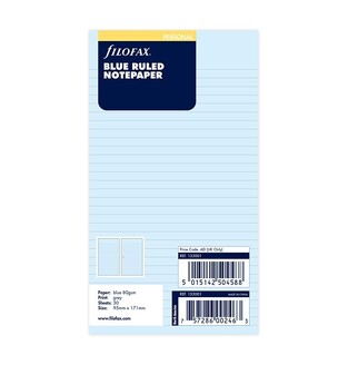 FILOFAX PERSONAL (9,5x17,1cm) ΑΝΤΑΛΛΑΚΤΙΚΟ BLUE RULED NOTEPAPER (ΜΠΛΕ ΡΙΓΕ ΦΥΛΛΑ ΣΗΜΕΙΩΣΕΩΝ) 133001