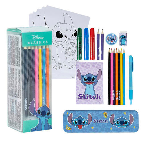 CERDA ΣΕΤ ΖΩΓΡΑΦΙΚΗΣ ΜΕ ΚΑΣΕΤΙΝΑ LILO AND STITCH 16τεμ 2700001224