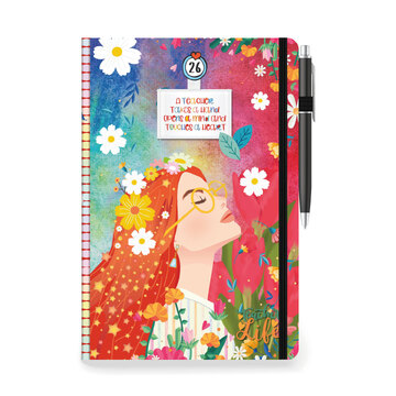 2026 ΗΜΕΡΟΛΟΓΙΟ ΗΜΕΡΗΣΙΟ PALMARE 12x17cm TEACHER LIFE ΜΕ ΛΑΣΤΙΧΟ ΚΑΙ ΣΤΥΛΟ 001373 (ΤΡΙΠΕΡΙΝΑ)