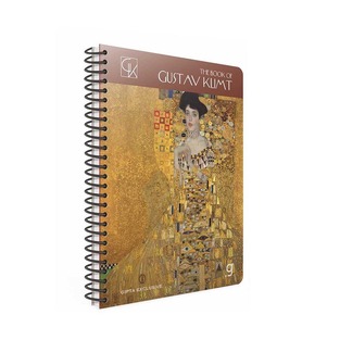 UNIPAP GIPTA ΤΕΤΡΑΔΙΟ ΣΠΙΡΑΛ A4 (21x29,7cm) 3 ΘΕΜΑΤΩΝ 75φ ΠΕΡΦΟΡΕ KLIMT PORTRAIT OF ADELE BLOCH BAUER GOLD 35551