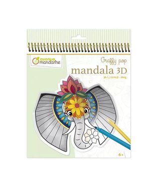 AVENUE MANDARINE GRAFFY POP ΜΠΛΟΚ ΖΩΓΡΑΦΙΚΗΣ ΜΕ ΠΡΟΤΥΠΩΜΕΝΑ ΣΧΕΔΙΑ ΚΑΙ ΚΑΤΑΣΚΕΥΗ 20x25cm 36φ ΕΛΕΦΑΝΤΑΣ GY106C
