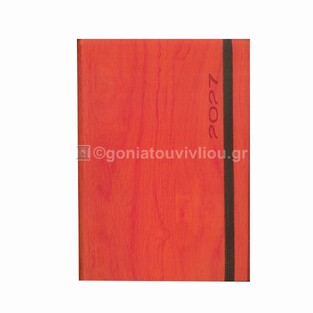2027 ΗΜΕΡΟΛΟΓΙΟ ΗΜΕΡΗΣΙΟ ΥΠΟΚΙΤΡΙΝΟ 12x17cm ΙΡΙΔΑ FLEXY ΠΟΡΤΟΚΑΛΙ ΜΕ ΛΑΣΤΙΧΟ 123 (ΠΛΑΝΟΓΡΑΜΜΑ)