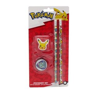 CYP BRANDS ΣΕΤ ΜΕ ΣΧΟΛΙΚΑ ΕΙΔΗ POKEMON PIKACHU BULBASAUR 09489