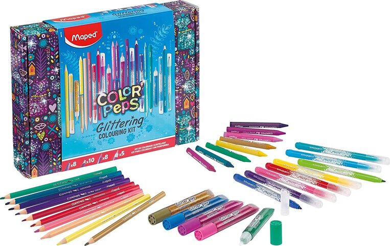 MAPED COLOR PEPS GLITTERING COLOURING KIT ΣΕΤ ΖΩΓΡΑΦΙΚΗΣ 31τεμ 984722