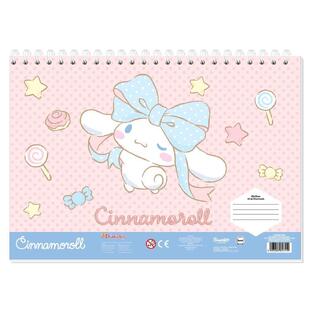 ΜΠΛΟΚ ΖΩΓΡΑΦΙΚΗΣ 23x33cm 40φ ΜΕ ΣΤΕΝΣΙΛ ΚΑΙ ΑΥΤΟΚΟΛΛΗΤΑ CINNAMOROLL 490300