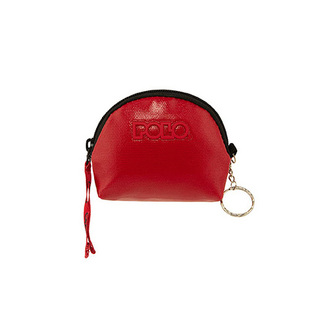 POLO ΠΟΡΤΟΦΟΛΙ ΜΠΡΕΛΟΚ MINI WALLET ΑΠΟ VINYL ΚΟΚΚΙΝΟ ΣΤΡΟΓΓΥΛΟ 938004