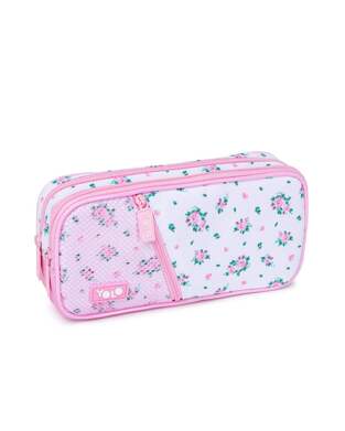 YOLO BOX ΚΑΣΕΤΙΝΑ ΒΑΡΕΛΑΚΙ ΤΕΤΡΑΓΩΝΗ ΜΕ 3 ΦΕΡΜΟΥΑΡ PINK FLOWERS 90126