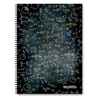 WHYNOTE ΤΕΤΡΑΔΙΟ ΣΠΙΡΑΛ 17x25cm 2 ΘΕΜΑΤΩΝ 60φ SCIENCE ΜΑΥΡΟ 810518