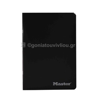 UNIPAP ΤΕΤΡΑΔΙΟ ΚΑΡΦΙΤΣΑ A4 (21x29,7cm) 40φ MASTER ΠΛΑΣΤΙΚΟ ΕΞΩΦΥΛΛΟ ΚΑΙ ΟΠΙΣΘΟΦΥΛΛΟ ΜΑΥΡΟ 37034