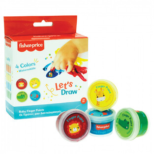 FISHER PRICE LETS DRAW ΟΙ ΠΡΩΤΕΣ ΜΟΥ ΔΑΧΤΥΛΟΜΠΟΓΙΕΣ 4 ΧΡΩΜΑΤΑ 50gr 32100004