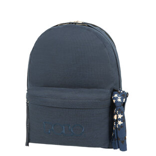 POLO ΣΧΟΛΙΚΗ ΤΣΑΝΤΑ ΣΑΚΙΔΙΟ ΠΛΑΤΗΣ ORIGINAL DOUBLE SCARF 30lt ΤΖΙΝ ΜΠΛΕ 901235 5101