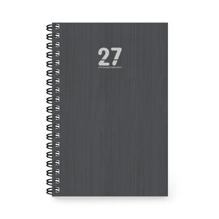 2027 ΗΜΕΡΟΛΟΓΙΟ ΗΜΕΡΗΣΙΟ ΣΠΙΡΑΛ ECO 17x25cm ΑΝΘΡΑΚΙ ΜΕ ΣΚΛΗΡΟ ΕΞΩΦΥΛΛΟ 892942 (ΤΡΙΠΕΡΙΝΑ)