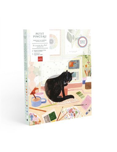 LA PETITE EPICERIE ΣΕΤ ΖΩΓΡΑΦΙΚΗΣ PAINTING BY NUMBERS PETIT PINCEAU LA PAUSE DU CHAT 350064