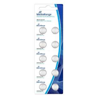 MEDIARANGE ΑΛΚΑΛΙΚΗ ΜΠΑΤΑΡΙΑ ΣΤΡΟΓΓΥΛΗ PREMIUM COIN CELL AG13 1.5V (1τεμ) LR44