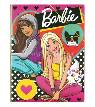 GIM ΠΛΑΣΤΙΚΟΣ ΦΑΚΕΛΟΣ ΝΤΟΣΙΕ ΜΕ ΛΑΣΤΙΧΟ A4 BARBIE 56515