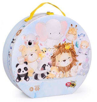 GAMES 50 50 (50/50) ΠΑΖΛ 24 ΤΕΜΑΧΙΩΝ ΖΩΑΚΙΑ ΦΙΛΙΑΣ (ΚΟΥΤΙ ΣΤΡΟΓΓΥΛΟ) 505321