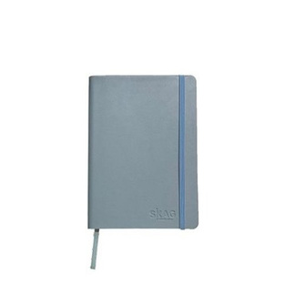 SKAG ΣΗΜΕΙΩΜΑΤΑΡΙΟ A6 10,5x14,8cm ΜΕ ΛΑΣΤΙΧΟ ΜΑΛΑΚΟ ΕΞΩΦΥΛΛΟ ΘΗΚΗ ΓΙΑ ΣΤΥΛΟ ΕΣΩΤΕΡΙΚΗ ΘΗΚΗ ΜΕ ΓΡΑΜΜΕΣ 64φ ΓΚΡΙ 306669