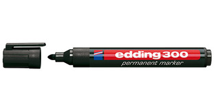 EDDING 300 ΜΑΡΚΑΔΟΡΟΣ ΑΝΕΞΙΤΗΛΟΣ ΣΤΡΟΓΓΥΛΗ ΜΥΤΗ ΜΑΥΡΟΣ No1