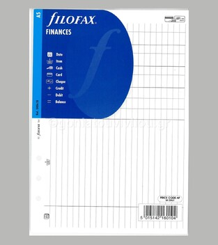 FILOFAX A5 ΑΝΤΑΛΛΑΚΤΙΚΟ FINANCES (ΟΙΚΟΝΟΜΙΚΟ ΕΥΡΕΤΗΡΙΟ) 340618