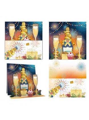 TENDANCES PREMIUM ΕΥΧΕΤΗΡΙΑ ΚΑΡΤΑ 3D 15x15cm ΚΑΘΗΜΕΡΙΝΗ ΣΑΜΠΑΝΙΑ TCME10C