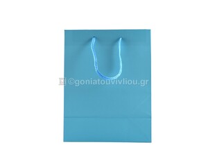 ΤΣΑΝΤΑ ΣΑΚΟΥΛΑ ΔΩΡΟΥ ΜΟΝΟΧΡΩΜΗ MEDIUM 18x23cm ECDMAT ΓΑΛΑΖΙΟ